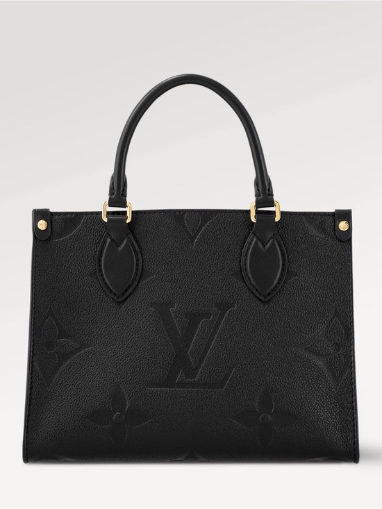 Louis Vuitton Handbags - Louis Vuitton Black Onthego PM Embossed Monogram Leather Tote